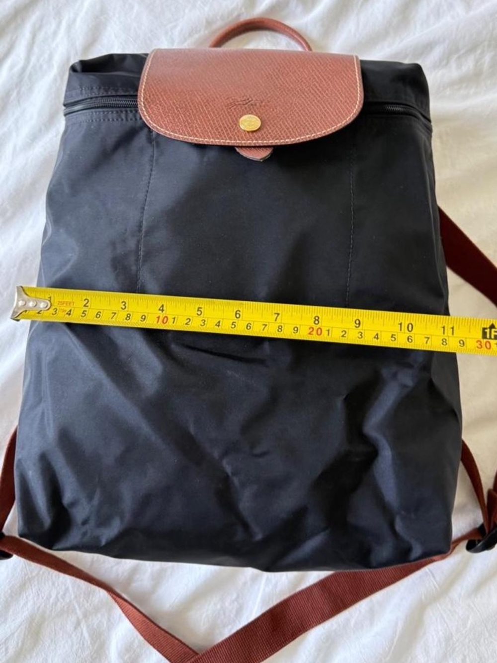 Longchamp le pilage black backpack - Picture 2 of 8